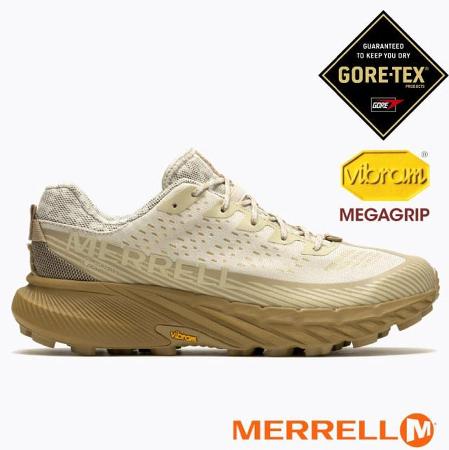 【美國 MERRELL】男 AGILITY PEAK 5 GORE-TEX輕量越野健行鞋/ML068037 奶茶棕✿30E010